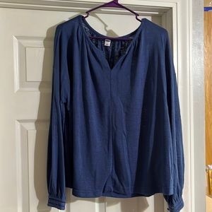 2/$10 Old Navy Blue Long-Sleeve Top